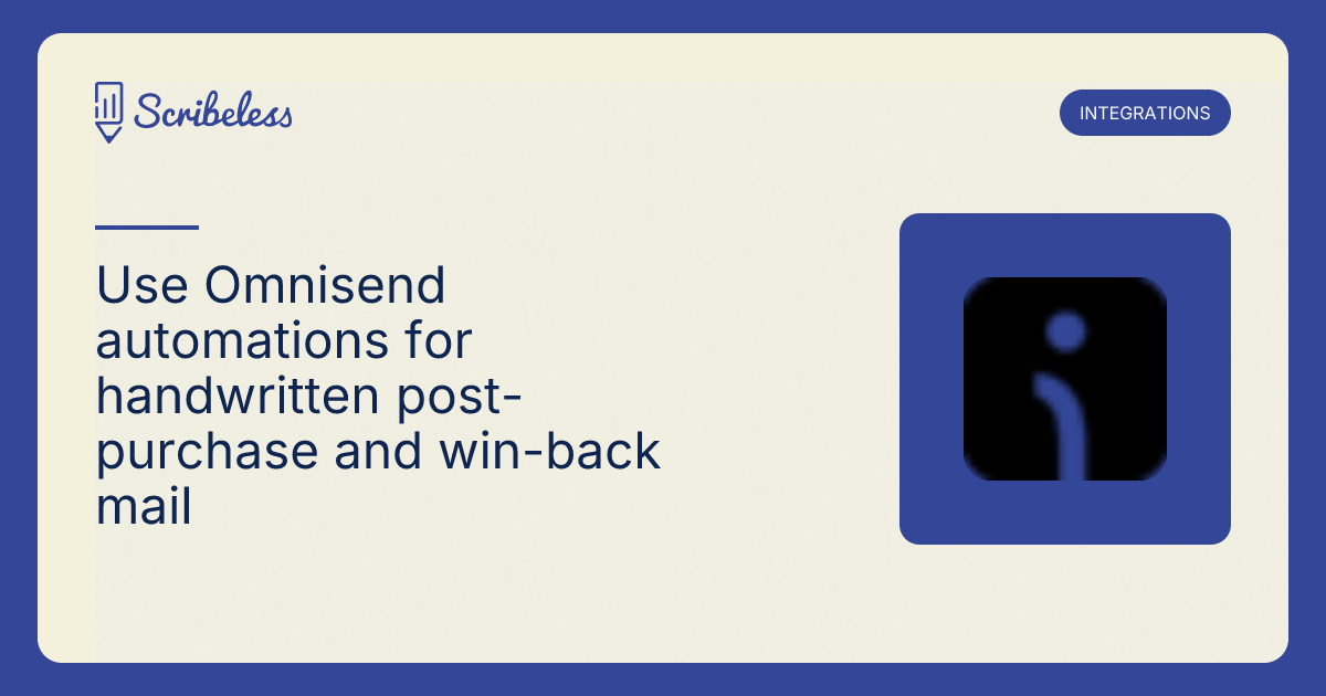 Omnisend Handwritten Notes Integration | Scribeless