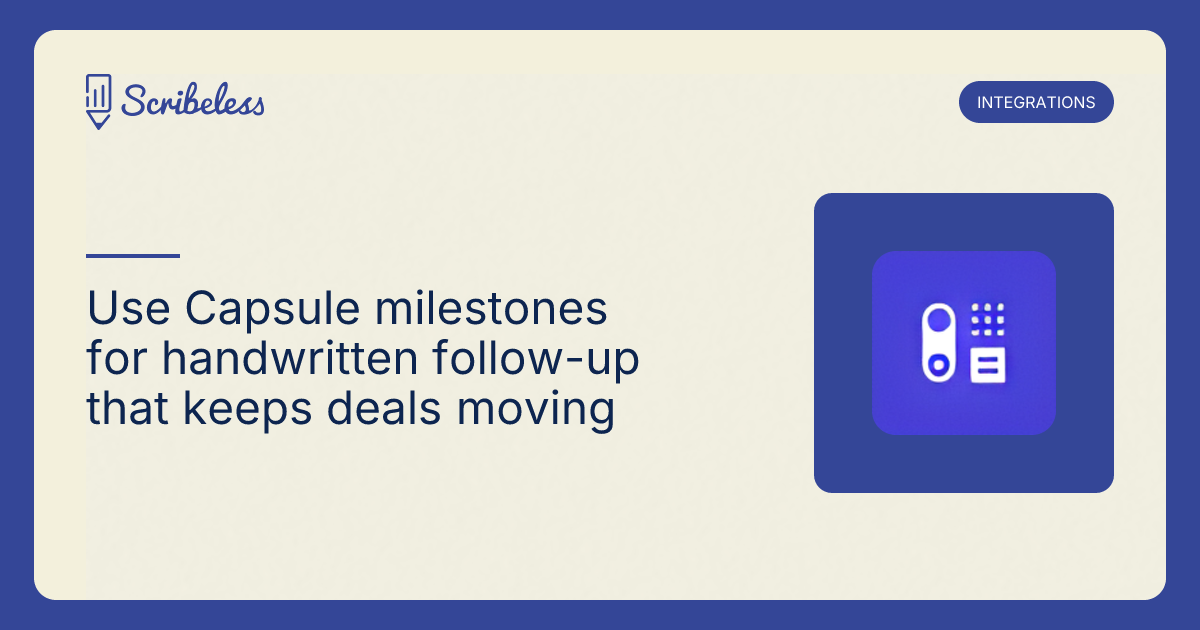 Capsule Handwritten Notes Integration | Scribeless