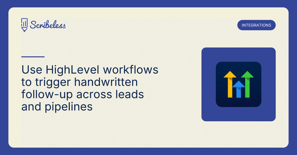 HighLevel Handwritten Notes Integration | Scribeless