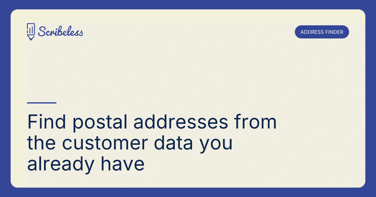 Address Finder | Scribeless