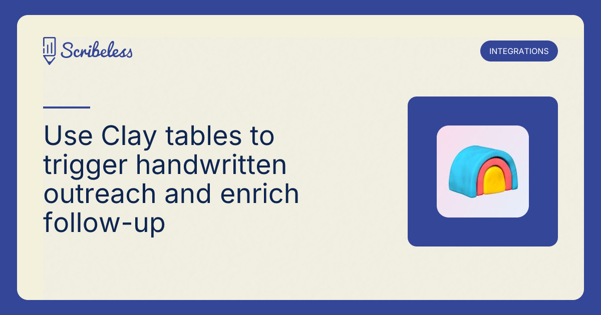 Clay Handwritten Notes Integration | Scribeless