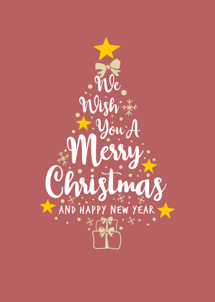 P-25 holiday card design