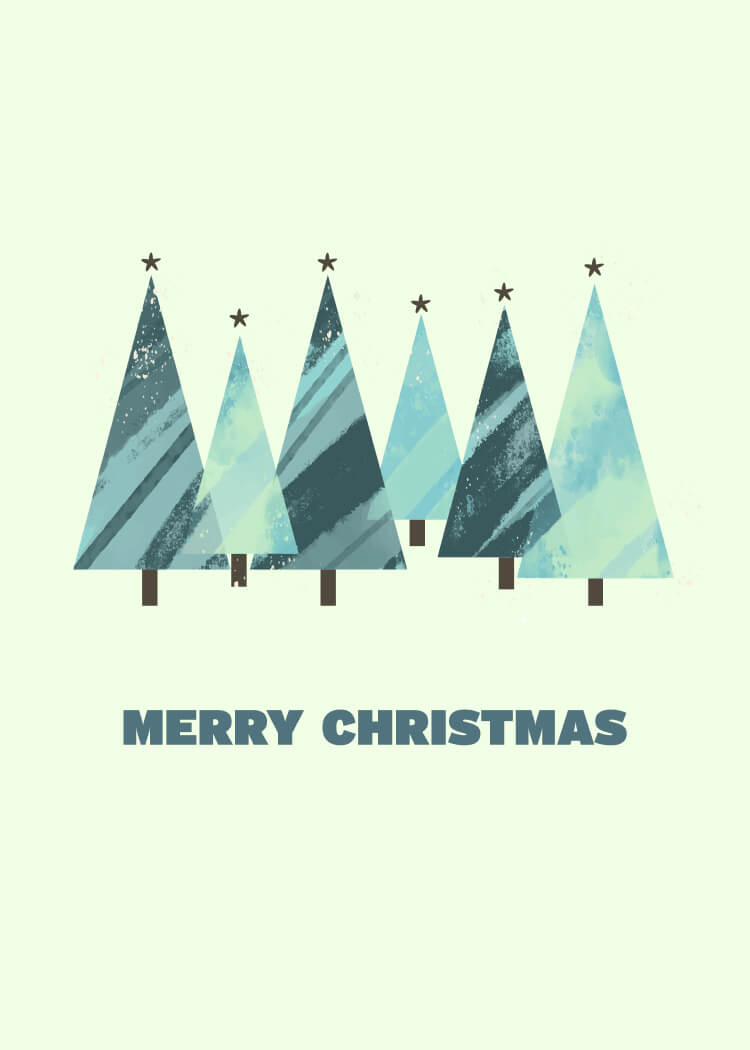 P-15 holiday card design