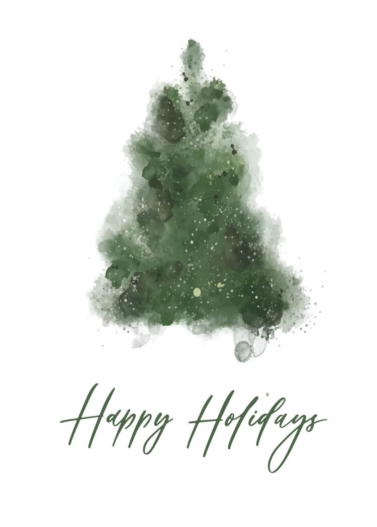 P-11 holiday card design