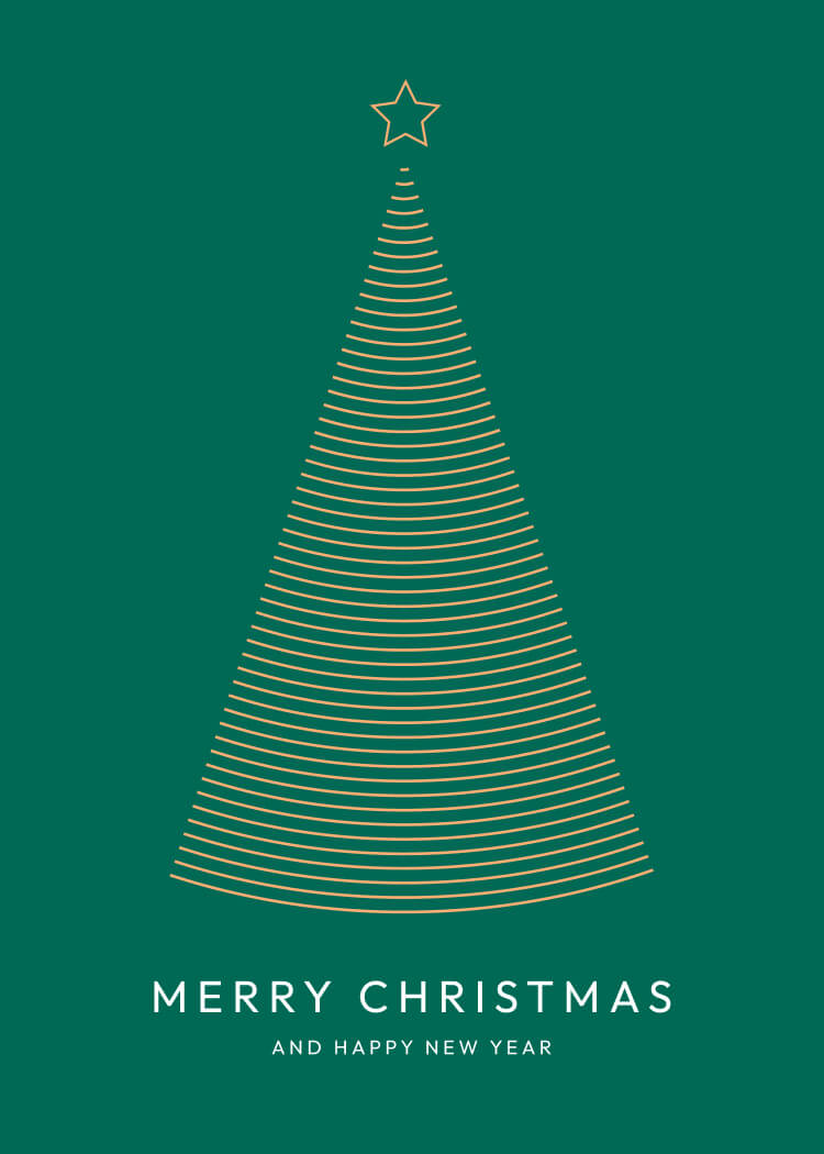 P-16 holiday card design
