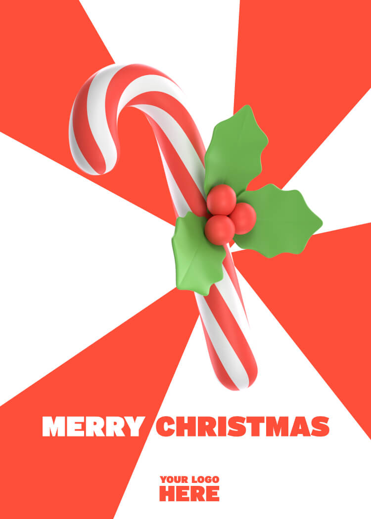 P-8 holiday card design