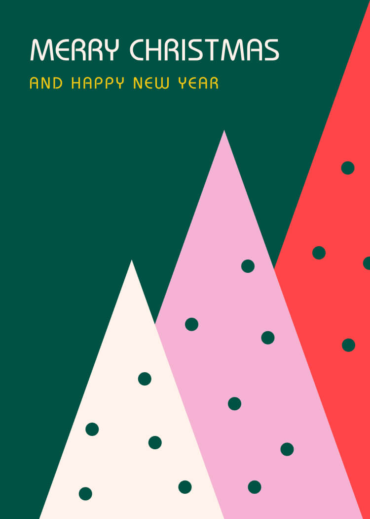 P-9 holiday card design