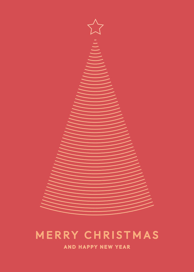 P-18 holiday card design