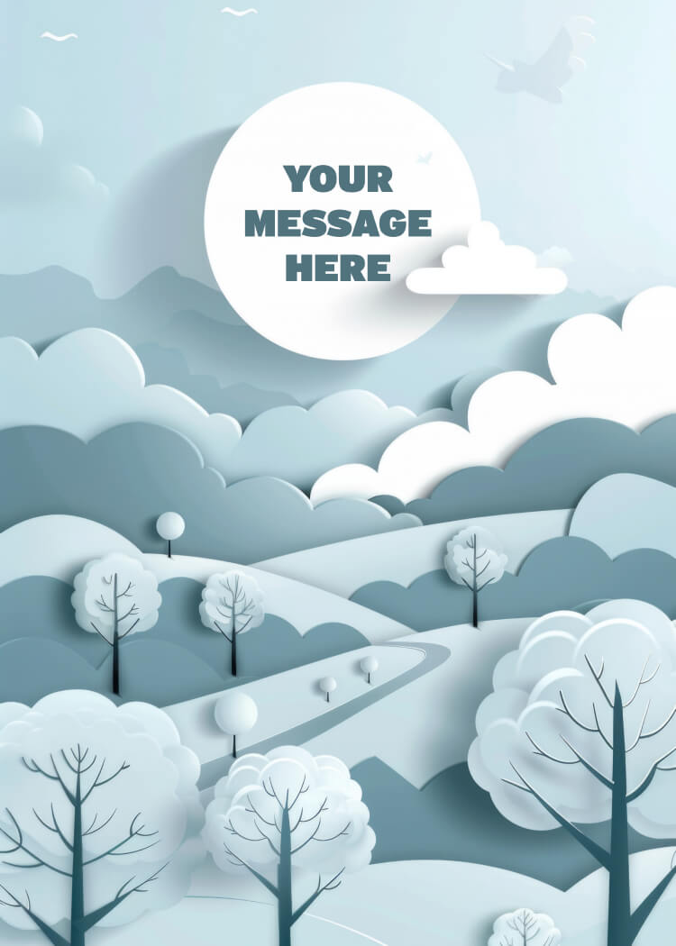 P-3 holiday card design