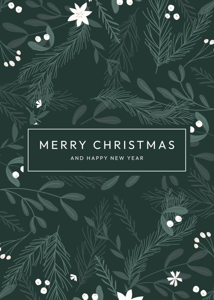 P-19 holiday card design