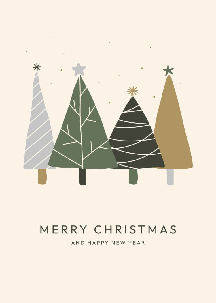 P-21 holiday card design